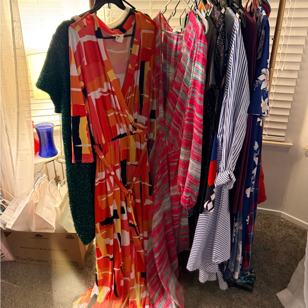 Vibrant Abstract Maxi Dress